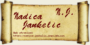 Nadica Jankelić vizit kartica